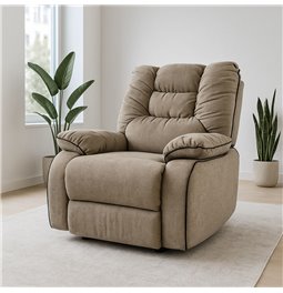 Electric recliner/rocking chair Hohenberg, rotatable 210 degrees, H84-106x96x105-170cm