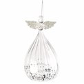 X-mas decor clear Angel, 8x8x15cm