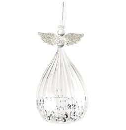 X-mas decor clear Angel, 8x8x15cm