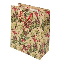 Gift bag Christmas Berries, 26x33cm