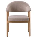 Dining chair ELK CHAIR SAND, oak wood, sand/oak color, H81x63x63cm, seat height 48.5cm