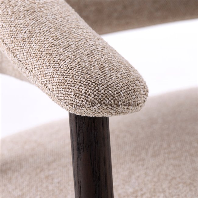 Обеденный стул ELK CHAIR SAND, дуб, песочный/темный эспрессо цвет, H81x63x63cm, высота сиденья 48.5cm