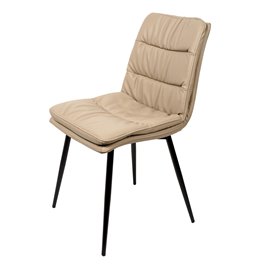 Dining chair Tirro 20753 cappuccino, H84.5x62.5x47.5cm, seat height 49.5cm