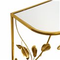 Консоль Botany L, зеркальная столешница, золотой цвет, H75x100x30cm