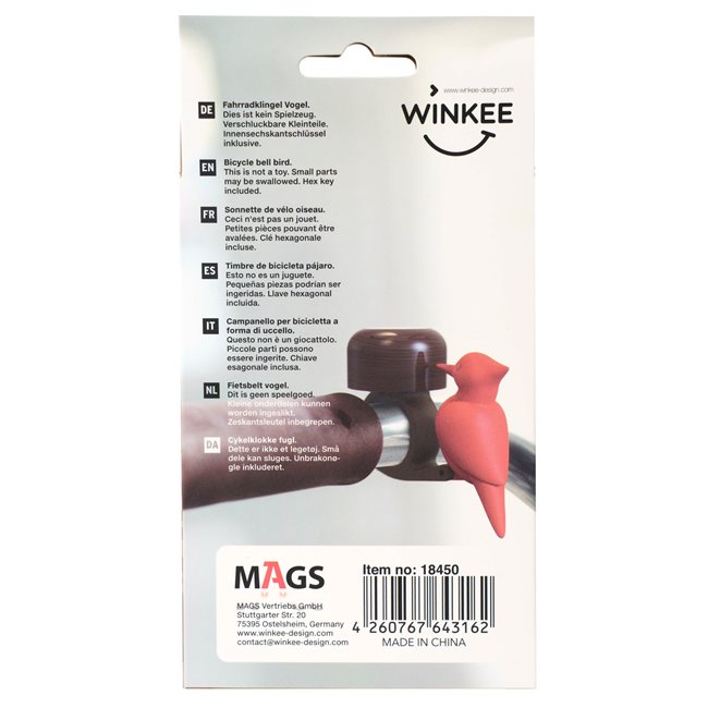 Велосипедный звонок Bird, H6x3x6cm