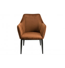 Atpūtas krēsls Sabara, brūnā krāsā, 64x60xH84cm, sēdvirsmas augstums 40cm