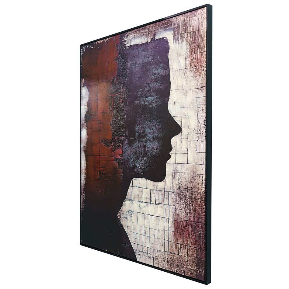 Картина на холсте Lady in black I, 90x120x4cm