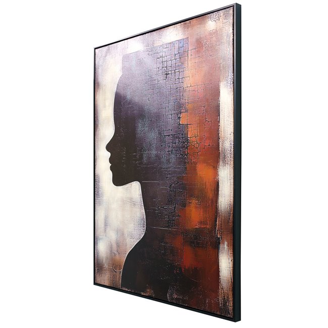 Canva Lady in black II, 90x120x4cm