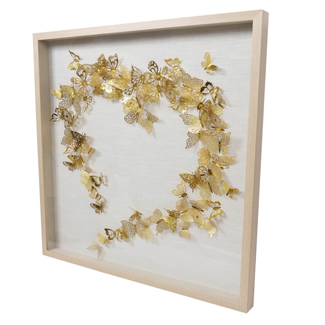 Настенный декор Butterflies, 90x90cm