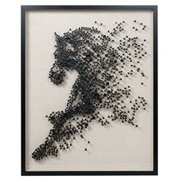 Настенный декор Runnig horse, 80x100cm