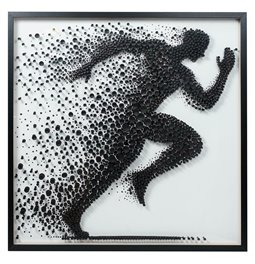 Настенный декор Runnig man, 100x100cm