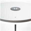 Side table Maida whit LED, D34cm H61cm, 8W, 3000K, 2835lm 