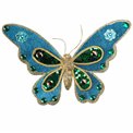 Christmas decor Butterfly turquoise 7, H16x24cm
