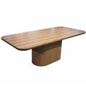 Dining table Oliveto, MDF/walnut veneer, 220x100cm H76cm