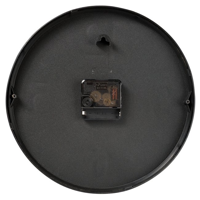 Wall clock Zdana, black/gold color, D25.4x4cm