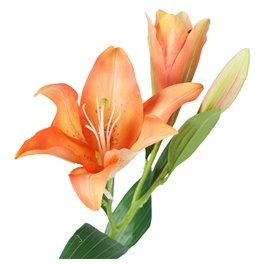 Decorative flower Lily orange 5, H94cm