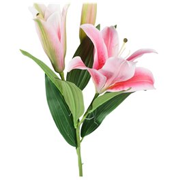 Decorative flower Lily pink 4, H94cm