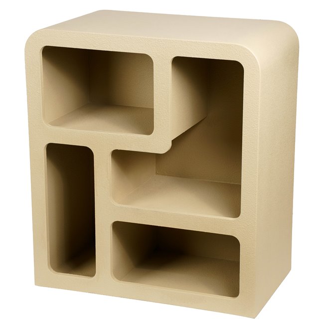 Полка Soleya 4 medium beige, MDF, бежевый, H85x75x30cm