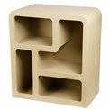 Полка Soleya 4 medium beige, MDF, бежевый, H85x75x30cm
