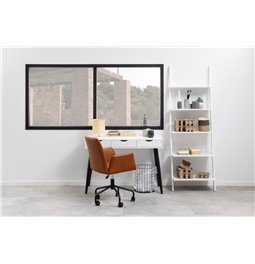 Office desk Aptun, white, steel/MDF, H77x50x110cm