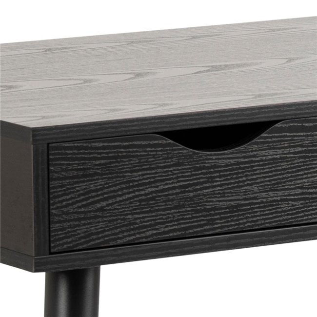 Офисный стол Aptun, черный, сталь/МДФ, H77x50x110см