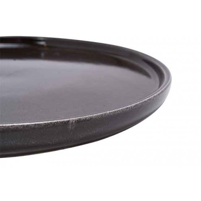 Dinner plate Terre, black colour, D27cm
