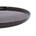 Dinner plate Terre, black colour, D27cm
