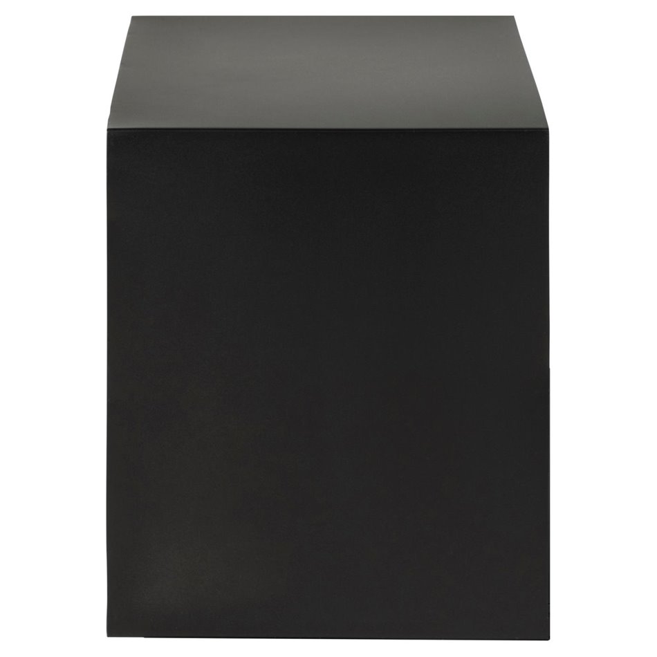 Прикроватная тумбочка Aliet, черная, сталь, H30x25x30см