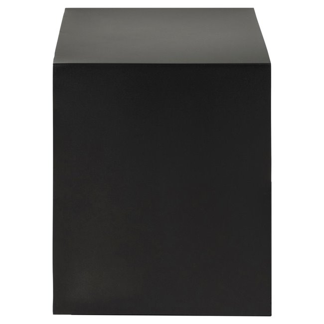 Прикроватная тумбочка Aliet, черная, сталь, H30x25x30см