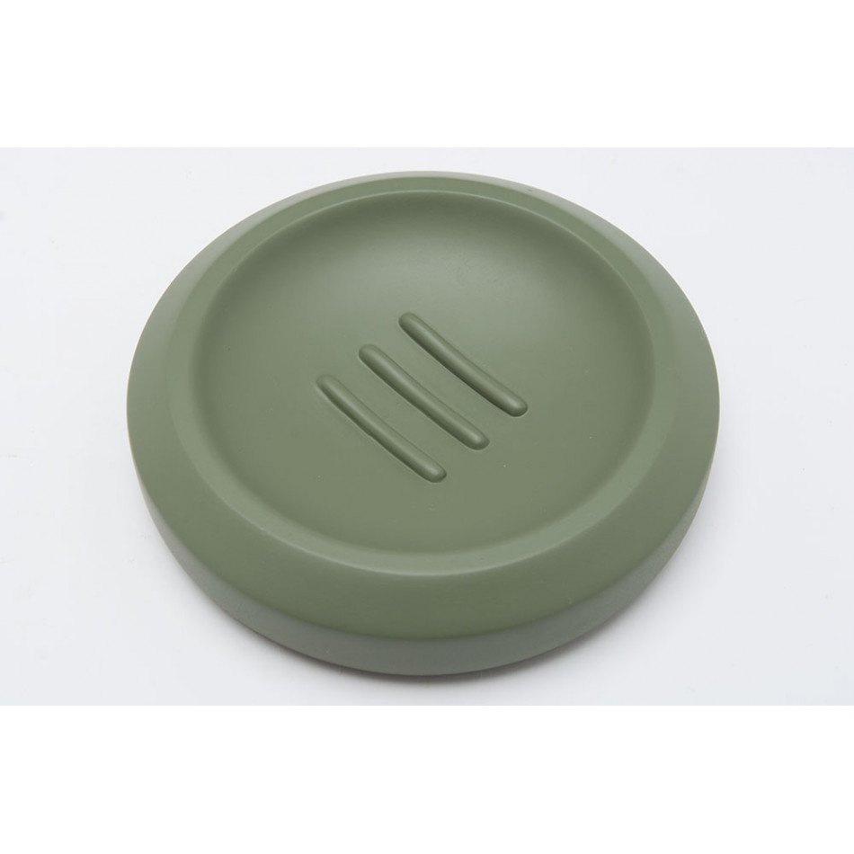 Мыльница Trio, цвет хаки, 12x2.8cm