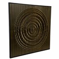Wall decor Circle, gold color, 100x100cm