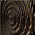 Wall decor Circle, gold color, 100x100cm