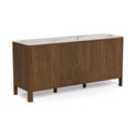 Sideboard Aktapon, brown/beige, lacquered oak veneer, H75x40x160cm