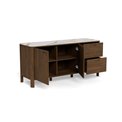Sideboard Aktapon, brown/beige, lacquered oak veneer, H75x40x160cm