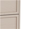 Chest of drawers Almdale, beige, steel/MDF, H110x40x80cm
