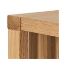 Wall shelf Alington, oiled oak veneer/melamine, H35.5x31x34cm