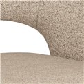 Обеденный стул Azori, бежевый, стиль букле/сталь, H80x56,5x64,5см, высота сиденья 45-49см