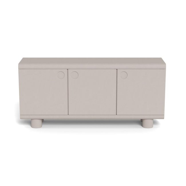 Sideboard Acage, light gray, MDF, H75x40x160cm