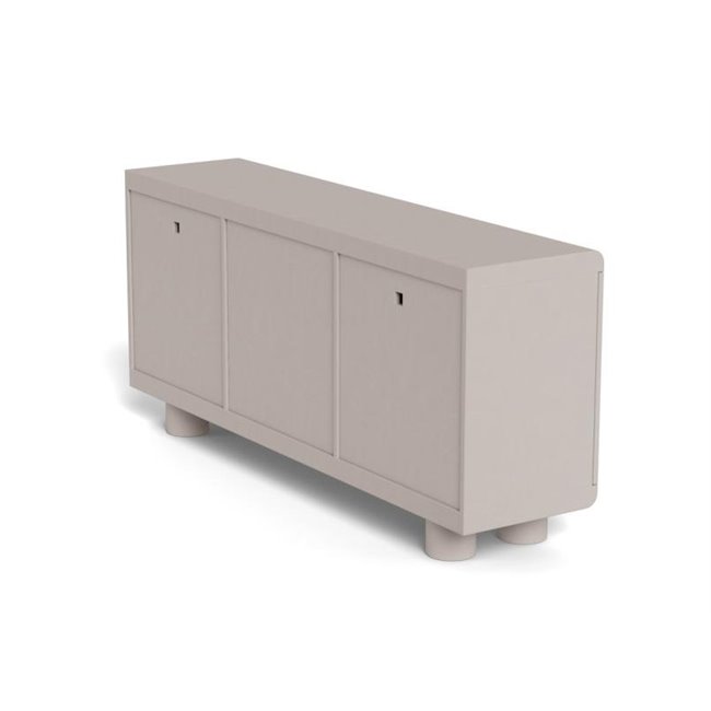 Sideboard Acage, light gray, MDF, H75x40x160cm