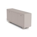 Sideboard Acage, light gray, MDF, H75x40x160cm