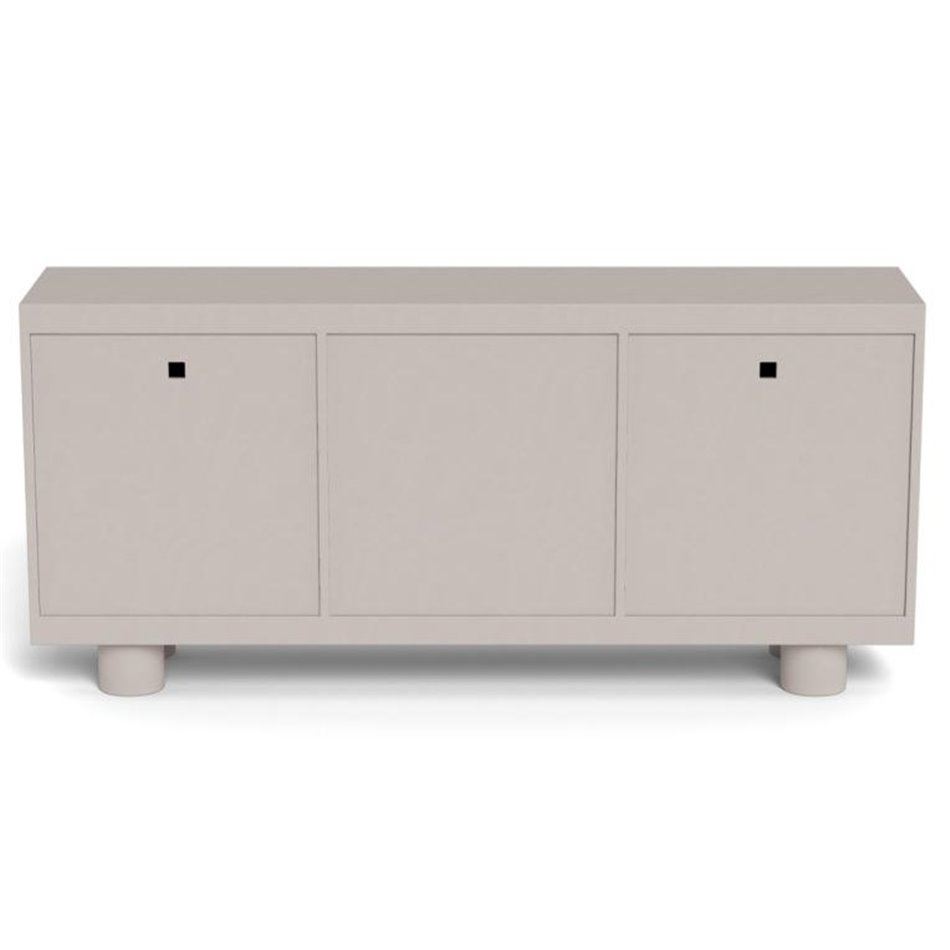 Sideboard Acage, light gray, MDF, H75x40x160cm