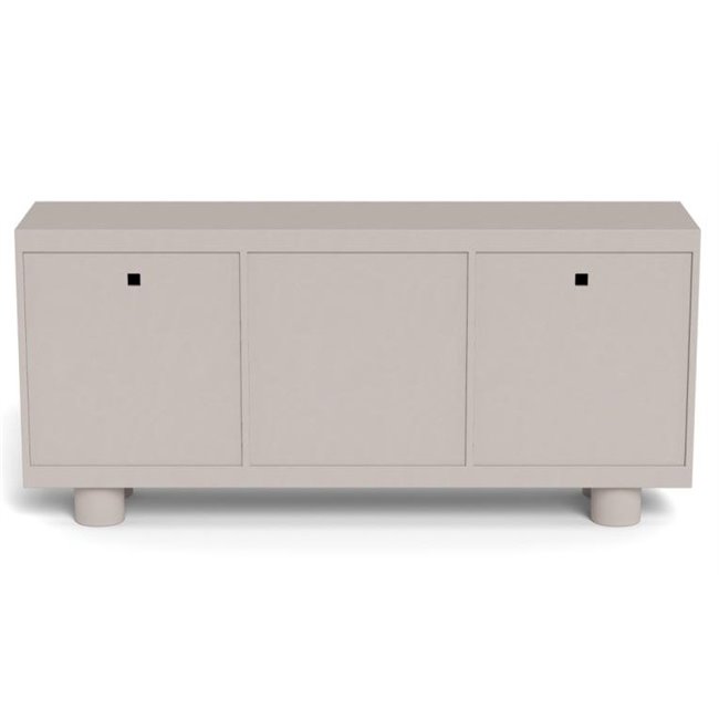 Sideboard Acage, light gray, MDF, H75x40x160cm