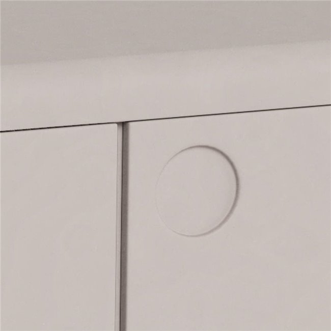 Sideboard Acage, light gray, MDF, H75x40x160cm