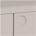 Sideboard Acage, light gray, MDF, H75x40x160cm