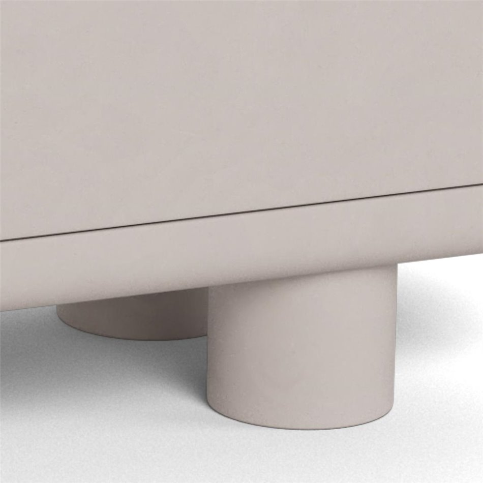 Sideboard Acage, light gray, MDF, H75x40x160cm