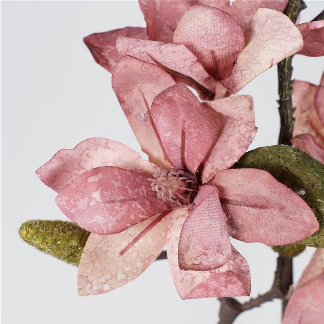 Декоративное растение Flowering cotton branch, 90cm