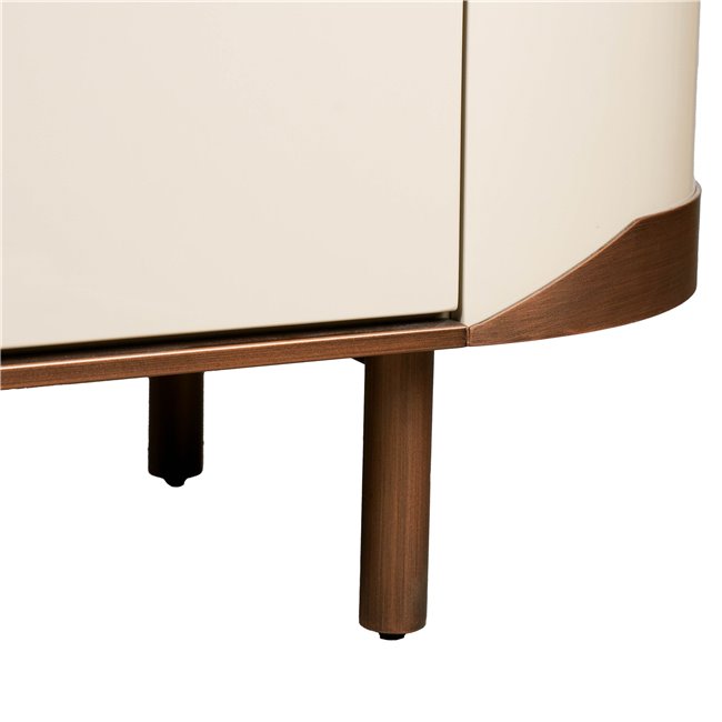 ТВ-столик Sarnno kahaki, спеченный камень/MDF/металл, 200x42cm H50cm