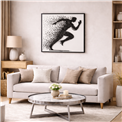 Wall decor Runnig man, 100x100cm