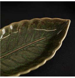 Decorative tray Tarha, green, 22.9x10.2cm H2.2cm