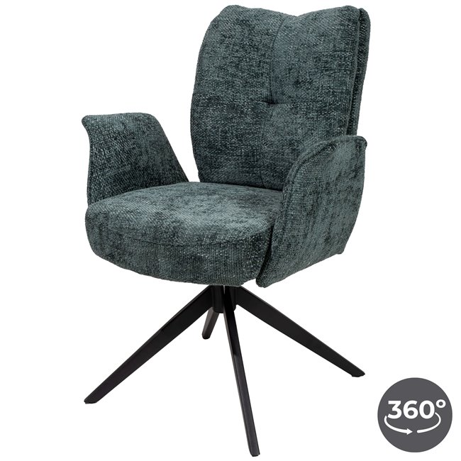 Dining chair Fiorentino 78, rotatable 360 degrees, H88x66x63cm, seat height 48.5cm